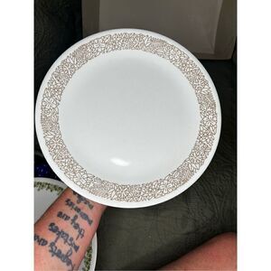 Corelle Woodland Brown 10” plate. One. Perfect shiny condition